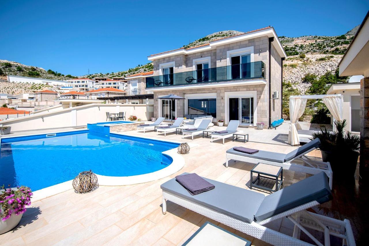 Luxury Villa Miriam With Private Pool And Jet Pool Near Dubrovnik Ivanica Zewnętrze zdjęcie