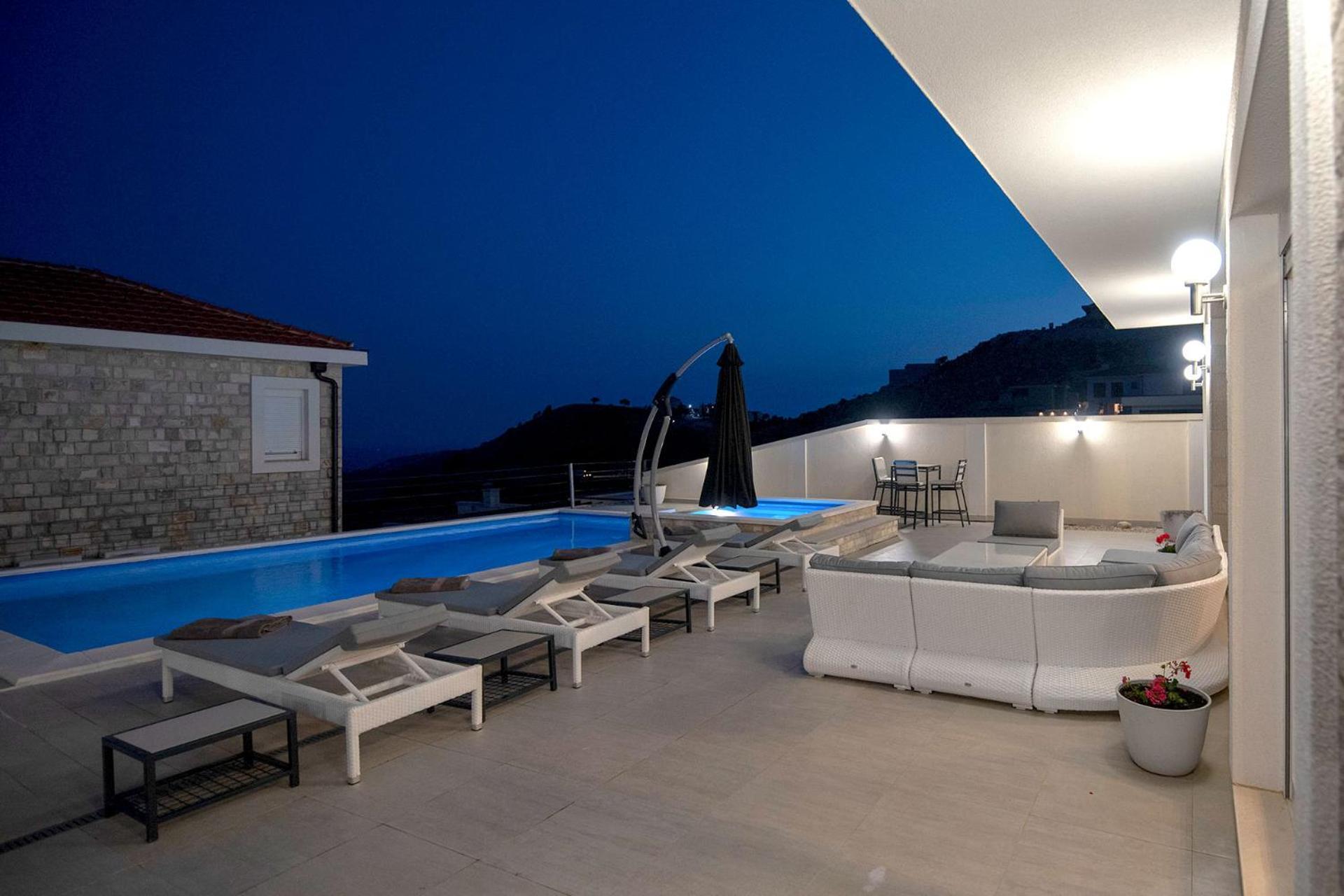 Luxury Villa Miriam With Private Pool And Jet Pool Near Dubrovnik Ivanica Zewnętrze zdjęcie